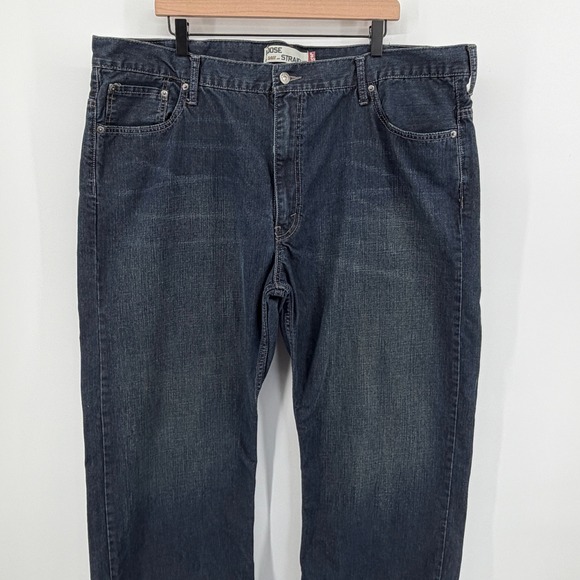 Levi Strauss 569 Loose Straight Dark Wash Denim Jeans Men's W44 L32 Red‎ Tag - Picture 2 of 12